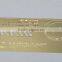 Free Sample Cut Letters Metal VIP Card Gold Metal Card for Members