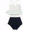 2017 hot selling latest new design high waist swim wear