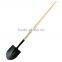 Round point shovel with wood handle XF-S007