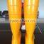 Fashion yellow pvc rain boots, cheap work shoes