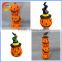 Funny ceramic pumpkin candle holder, halloween candles