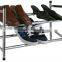 Metal chrome plating shoes rack and shoes storage