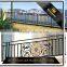 Floor Mounted Carving Decorative Glass Aluminum Balcony Railing