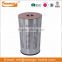 Square Plastic Lid Stainless Steel Laundry Bin