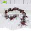 GNW CHGR-1607019 Customized Promotional Wholesale pine cones rattan garland christmas with red berry