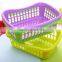 Useful deep tray plastic fruit vegetables storage basket