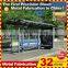 outdoor furniture galvanized steel bus stop design with different option