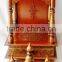 Hand Painted Copper Finish Mini Wooden Temple With Drawer