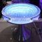2017 led illuminated furniture bar table, glowing high bar cocktail table