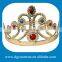 girls Tiara Crown Silver with Blue Heart Jewel OEM king/queen crown hairband from dongguan city