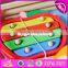 2017 New design fruit shape multi-function wooden music toys for toddlers W07A118