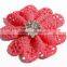 mini cute fabric flower clip for kids hair accessories