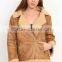 Camel Black Winter Fashion Steet Style Modest Long Sleeve sherpa faux leather rider jacket winter fur coat