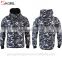 Cheap 100% cotton camo hooded zip up hoodie and jogging pants men tracksuit set with no logo