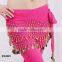 Oriental belly dancing bell hip scarf belly dance hip scarf with bells