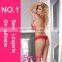 Sunsipce hot sale fashionable style lace halter bra and panty with hairpin