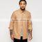 Shirt In Camel Wool Mix Wholesale Flannel Shirt China Manufacturer