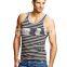 High quality mens classic stripes eco-friendly stringer tank tops