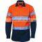 Cheap Wholesale Long Sleeve Safety Reflective Work Uniform Shirt