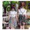 2018 new summer design girls cotton printed dress short sleeve floral dress