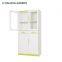 New design modern glass display file cabinet 4 door storage cabinet with 2 drawers