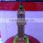 Crystal Makkah Clock Tower Model With LED for Souvenir Gift KJJ-01