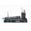 UHF PLL FREQUENCY DOUBLE CHANNEL WIRELESS MICROPHONE