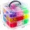 5400 pcs fun rubber loom bands box set make rubber band dIY loom charms bracelet