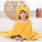 2015 Hot Sale China Factory 100% Polyester Solid Flannel Baby Hooded Fleece Blanket