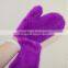 SJ932-01 Lady Cute New Product Purpla Mink Fur Knitting Fingerless Gloves