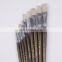 High quality bristle painting brush with short wooden handle