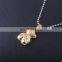 Stainless Steel Pendant Necklace Golden Bear Girl Stainless Steel Jewelry Titanium Steel Bear Chain