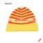 Wholesale Winter Custom Women Red Sublimation Ribbed Slouchy Visor Acrylic Caps Knit Hat Beanie