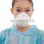 Non woven disposable n95 dust mask with double ear loop