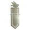 custom zinc alloy silver bird mew design lenticular bookmark