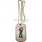 single blank metal aluminum dog tag with logo military dog tag customized