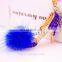 Fashion Diamond High Heel Shoes With Colorful Fur Ball Key Ring Keychain