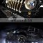 Canton Fair hot product 4 by 4 7 inch LED headlamp with angel eye for jeep for harley