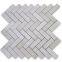 Stylish Crema Marfil Herringbone Bathroom Wall Mosaic