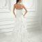 Halter Top Fit and Flare Taffeta Wedding Dresses with Pickups