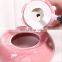 Luxury elevated customized stand ball ceramic dog pet feeding bowls cat water dispenser