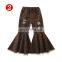 Tie-dye Girl bell bottom pants Kids Children ripped hole denim pant Baby Girl Fashion trousers long pant double single decker