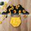 Fashion Girl Sunflower clothing kids Outfits Sets Summer Toddler Baby Clothes