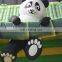 big colorful air  steps parts inflatable panda slide for kids sale