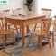 Living room home furniture elegant rectangle wood dinning kitchen table