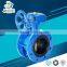 Size Double Flange Rubber Lined Butterfly Valve