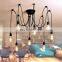 Vintage Decorative Spider Hanging Light E27 Multiple Retro Pendant Lamp