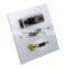 JS-WP123 Electric Metal Female Multi Plug Wall Socket
