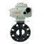 Good price 220V 2 inch abs upvc electric plastic wafer pvc butterfly valve