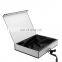 Hot Style Custom Colour Size Logo Clothes Black Border Magnetic Packaging Gift Box With Satin Cloth